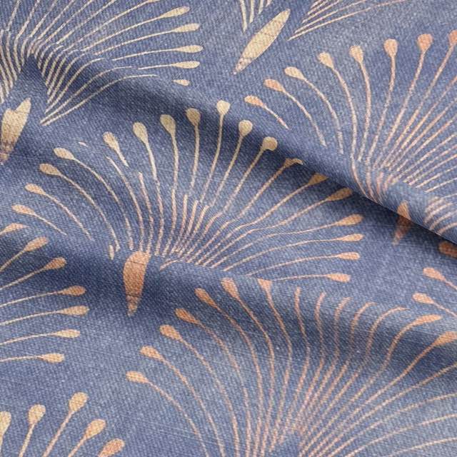 Regal Feather Blue - Blue Upholstery Fabric