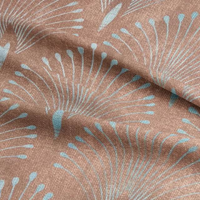 Regal Feather Bronze - Brown Furnishing Fabric