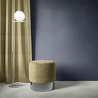 Rowley Straw - Printed Ticking Curtain Fabric
