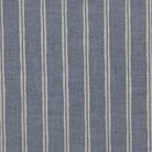 Rowley Ticking Stripe Upholstery Fabric in classic blue and white