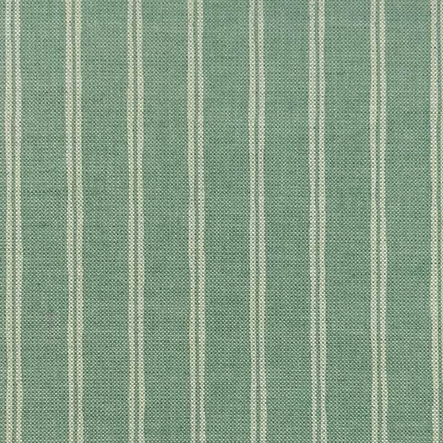 Close-up of Rowley Ticking Stripe Upholstery Fabric in Blue and White, perfect for adding a classic touch to any furniture piece