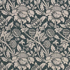 Exquisite Ruskin Curtain Fabric in a regal purple with intricate damask pattern
