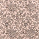 Opulent Ruskin Curtain Fabric in a deep maroon with elegant medallion print