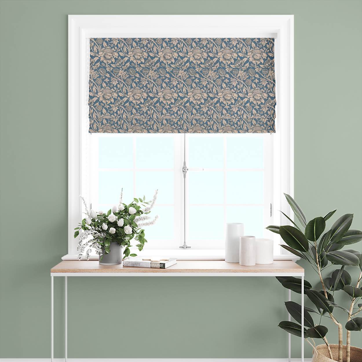 Fancy Ruskin Curtain Fabric in a sophisticated charcoal gray with intricate lattice design