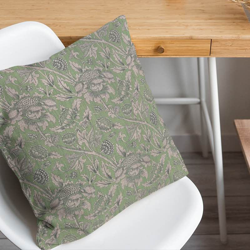 Ruskin Upholstery Fabric in a luxurious deep blue color with a subtle sheen, perfect for adding elegance and sophistication to any furniture piece