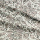 Delicate Ruskin Curtain Fabric in a delicate ivory with elegant lace overlay