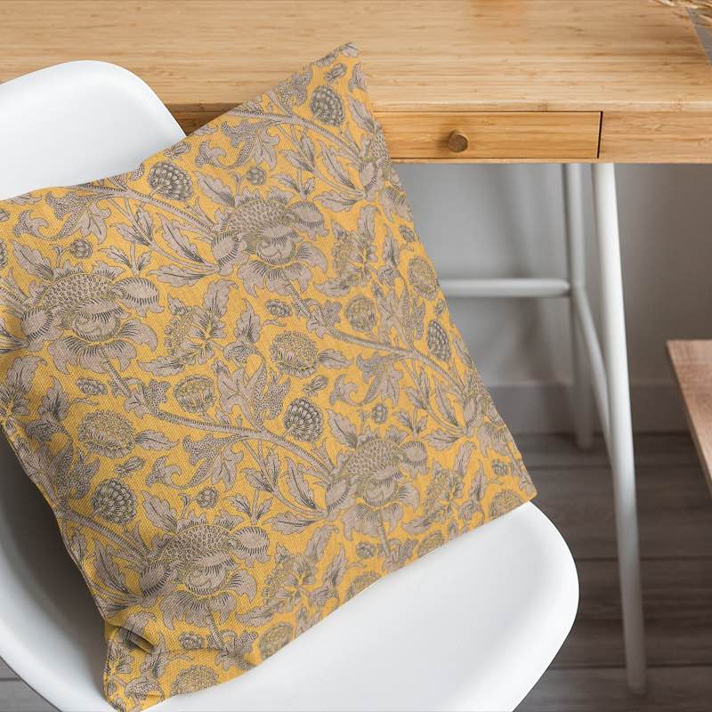 Ruskin Upholstery Fabric in a rich, textured charcoal grey color, perfect for adding sophistication and style to any home decor