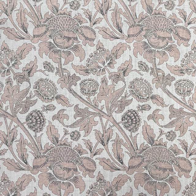 Opulent Ruskin Curtain Fabric in an opulent emerald green with intricate jacquard texture