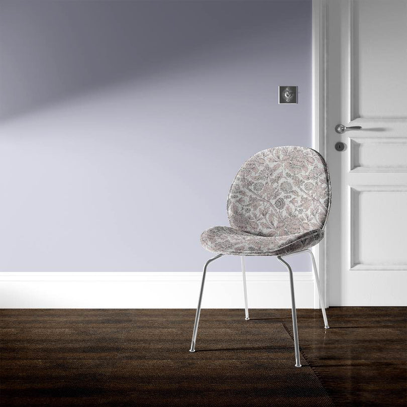 Prestigious Ruskin Curtain Fabric in a prestigious platinum gray with modern abstract pattern