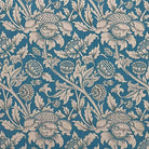 Stylish Ruskin Curtain Fabric in a stylish ruby red with classic floral motifs
