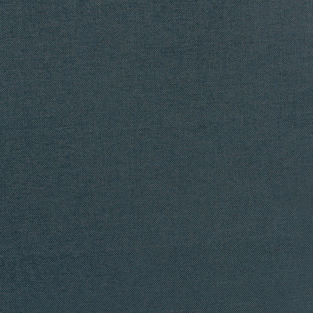 Deep blue-green upholstery fabric with plain weave and protective finish