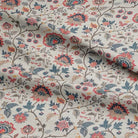 Sanvi Burnt Orange - Floral Crewel Upholstery Fabric For Sale