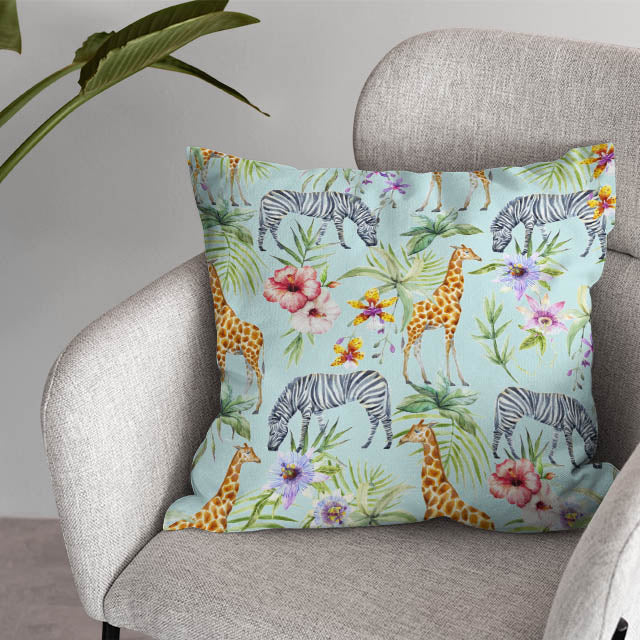 Serengeti Cotton Curtain Fabric in Blue is perfect for creating a cozy atmosphere