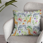 Dove Grey Serengeti Cotton Curtain Fabric brings a touch of luxury