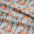 Silver Birch Flame - Autumnal Tree Printed Curtain Fabric For Sale