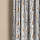 Silver Birch Straw - Autumnal Tree Printed Cotton Curtain Fabric