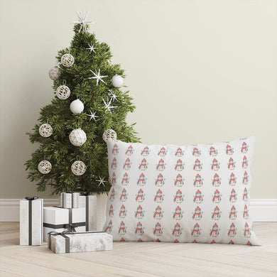 Snowman - Christmas Snowman Fabric For Decorative Cushions