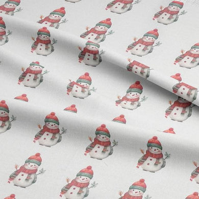 Snowman - Christmas Snowman Fabric For Sale UK