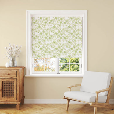 The Soft Breeze Linen Curtain Fabric in Basil offers a natural and breezy feel