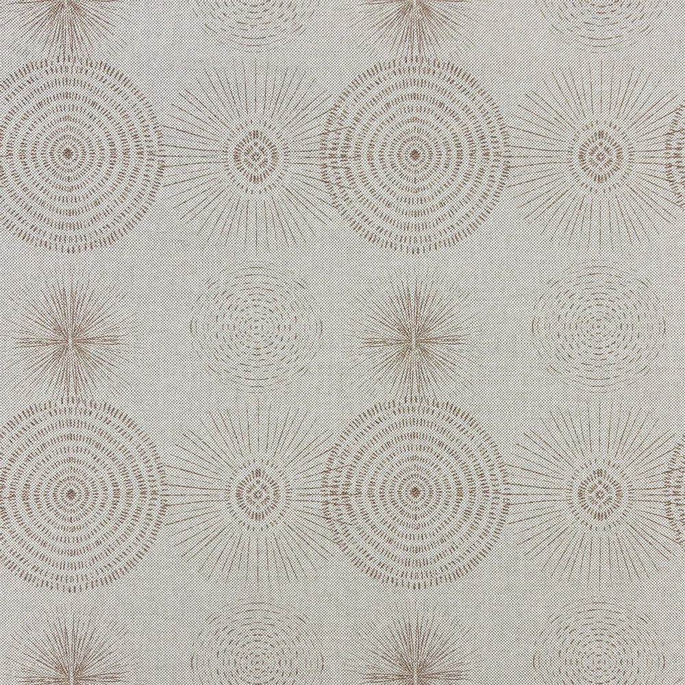 Solstace Natural Upholstery Fabric flat swatch with subtle circular pattern