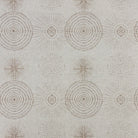 Solstace Natural Upholstery Fabric flat swatch with subtle circular pattern