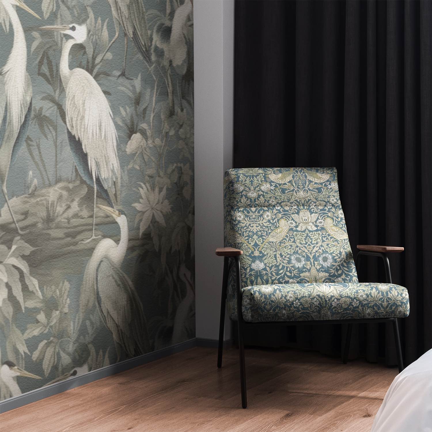 Songbird Upholstery Fabric in bold geometric design, adds a modern touch to any room