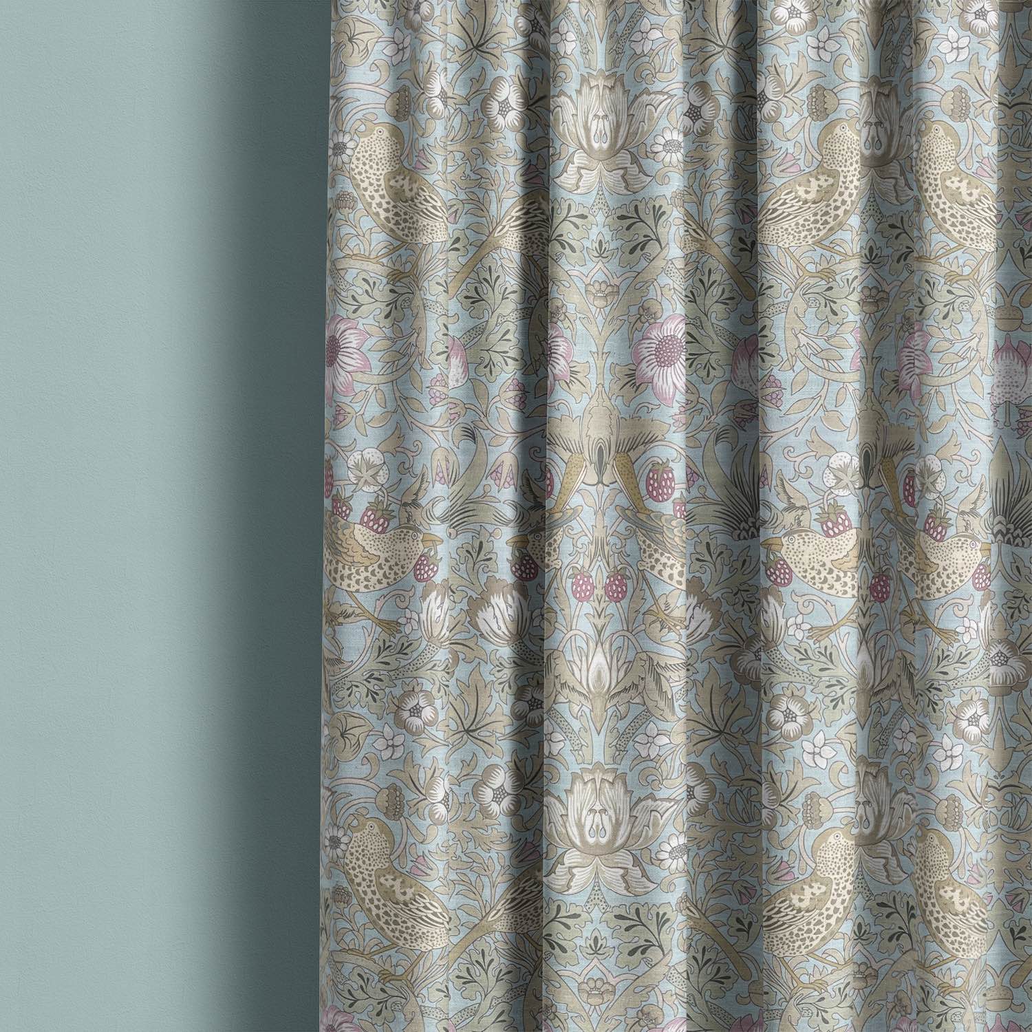 Songbird Upholstery Fabric in warm, golden yellow, brings warmth and comfort to furniture