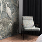 Songbird Upholstery Fabric in rich maroon, adds a touch of luxury to any furniture