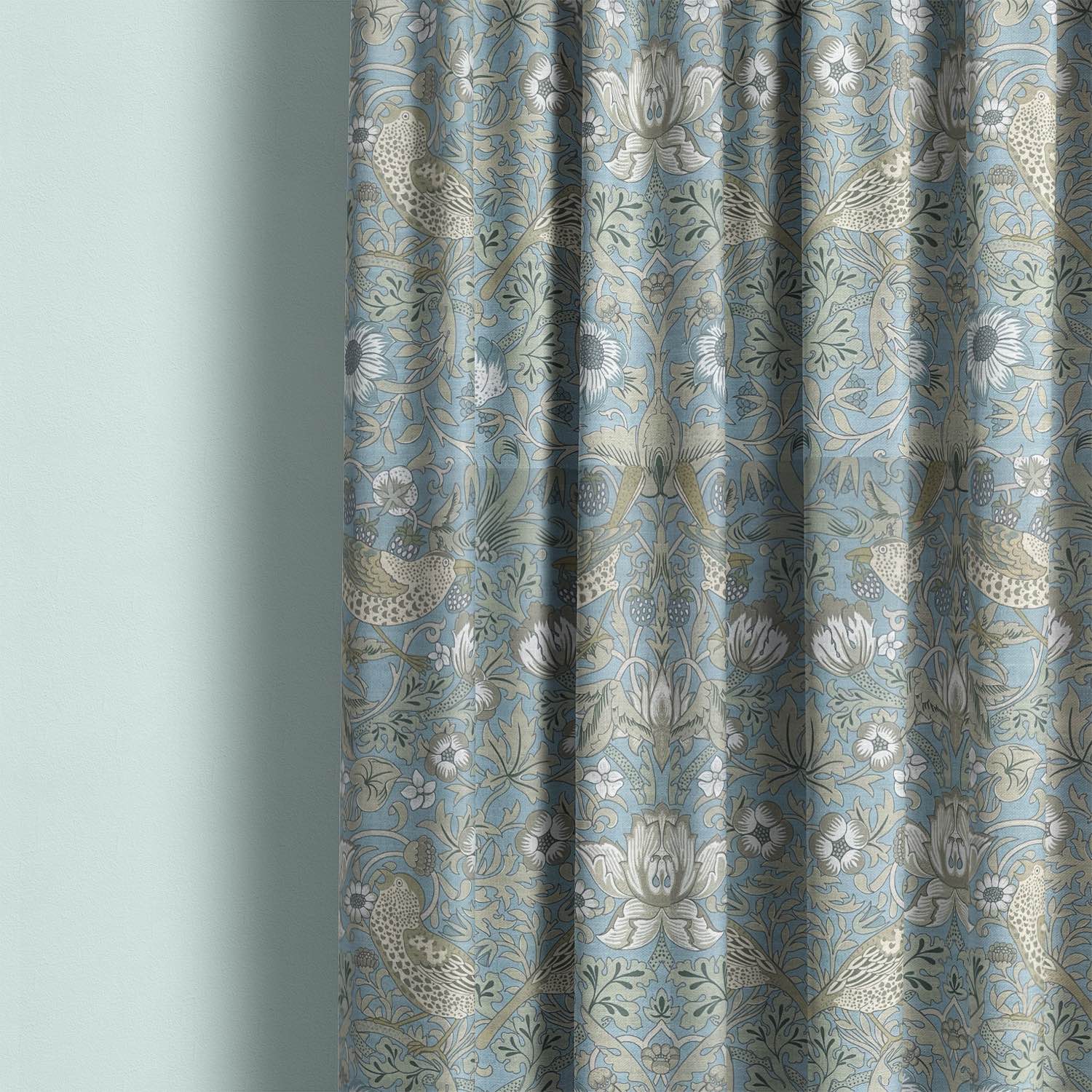 Songbird Upholstery Fabric in rich, deep burgundy, adds a touch of luxury to furniture
