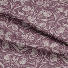 Luxurious and rich Augbergine linen curtain fabric, ideal for sophisticated interiors