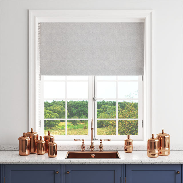 High-quality silver linen fabric for creating sophisticated and stylish curtains