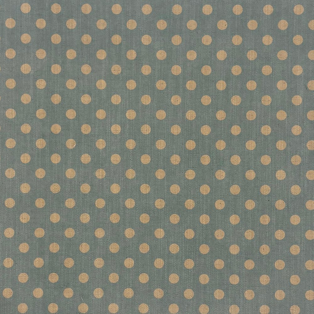 Spot Linen Curtain Fabric Teal – blue polka dot linen curtain and blind fabric