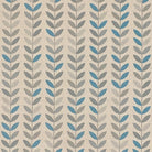 Stockholm Leaf Turquoise upholstery fabric – bold printed fabric for furniture upholstery.