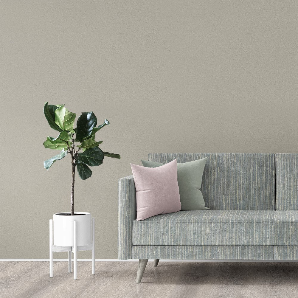 Tampa Blue Upholstery Fabric on modern sofa – durable printed fabric styled for contemporary living spaces.