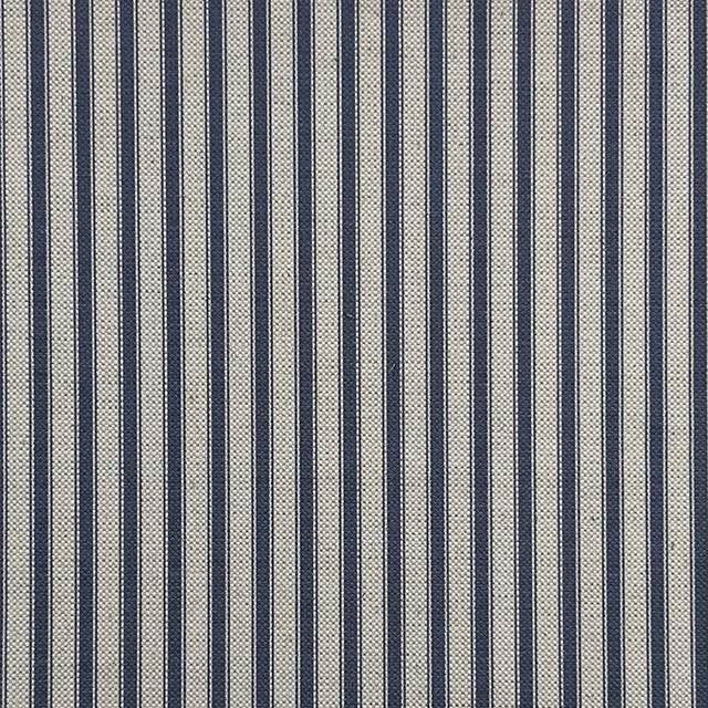 Tetbury Ticking Upholstery Fabric in Grey and White Stripes