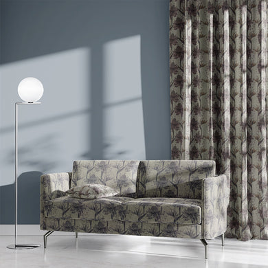 Thurston Floral Natural fabric on upholstered sofa – patterned upholstery fabric
