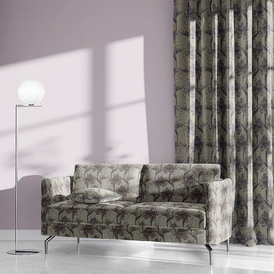 Thurston Floral Pink fabric on upholstered sofa – floral upholstery fabric
