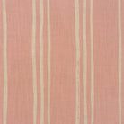 Blush striped linen curtain fabric with soft painterly vertical lines