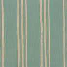 Duck egg blue striped linen fabric with neutral vertical accents