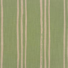 Lemongrass striped linen fabric with uneven hand-painted stripes