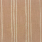 Natural striped linen curtain fabric with cream painterly lines