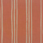 Peach striped curtain fabric with freeform linen verticals