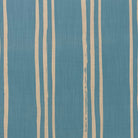 Sky blue striped linen fabric with minimal vertical accents