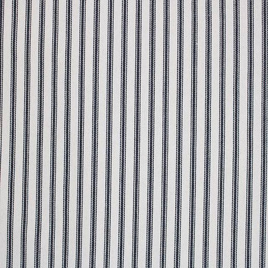 High quality natural cotton ticking fabric with classic striped design for upholstery and home decor projects