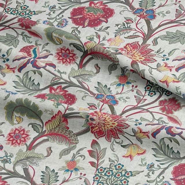 Tree Of Life - Printed Floral Curtain Fabric UK