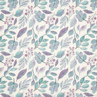 Verdure Lavender - Leaf Pattern Curtain Fabric