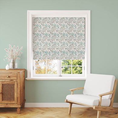 Verdure Light Green - Green Leaf Pattern Curtain Fabric