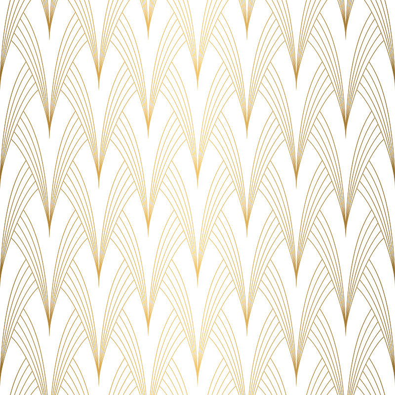 Vesper Gold art deco velvet upholstery fabric flat image
