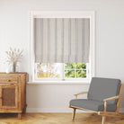 Warwick Stripe Charcoal - Vertical Striped Curtain Fabric