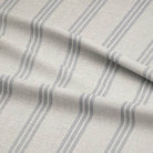 Warwick Stripe Charcoal - Striped Curtain Fabric For Sale